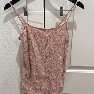Lace Floral Pink Cami Top